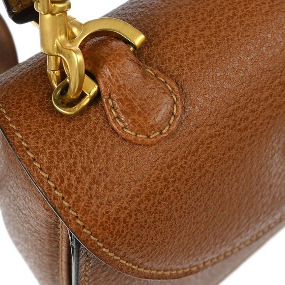 Gucci Brown Bamboo 2way Handbag - Picture 5 of 11